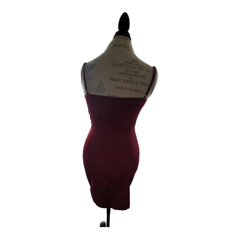 Privy Burgandy corsette Mini dress Size Large